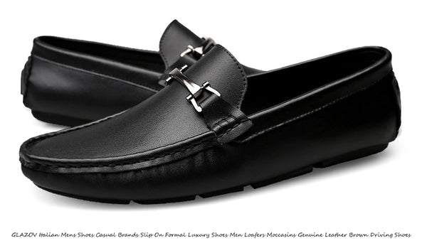 mocassin de luxe en cuir